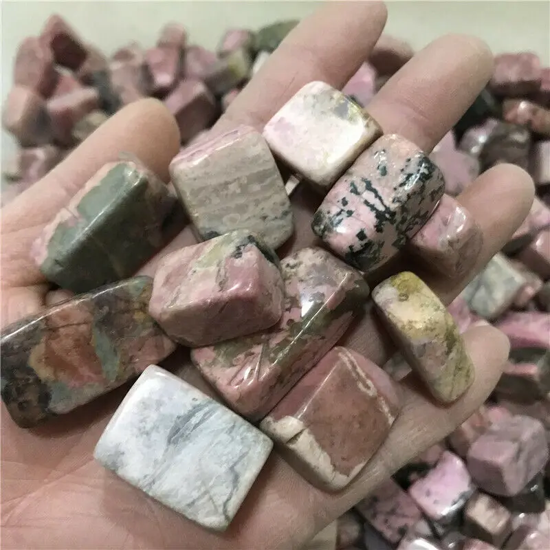 Природный Родонит рухнул камень кристалл драгоценный камень Метафизический Рейки