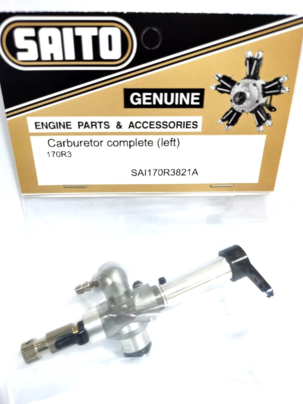 Rc Saito Engines Parts FourStroke Engine COMPLETE CARBURETORKK SAI170R3821A