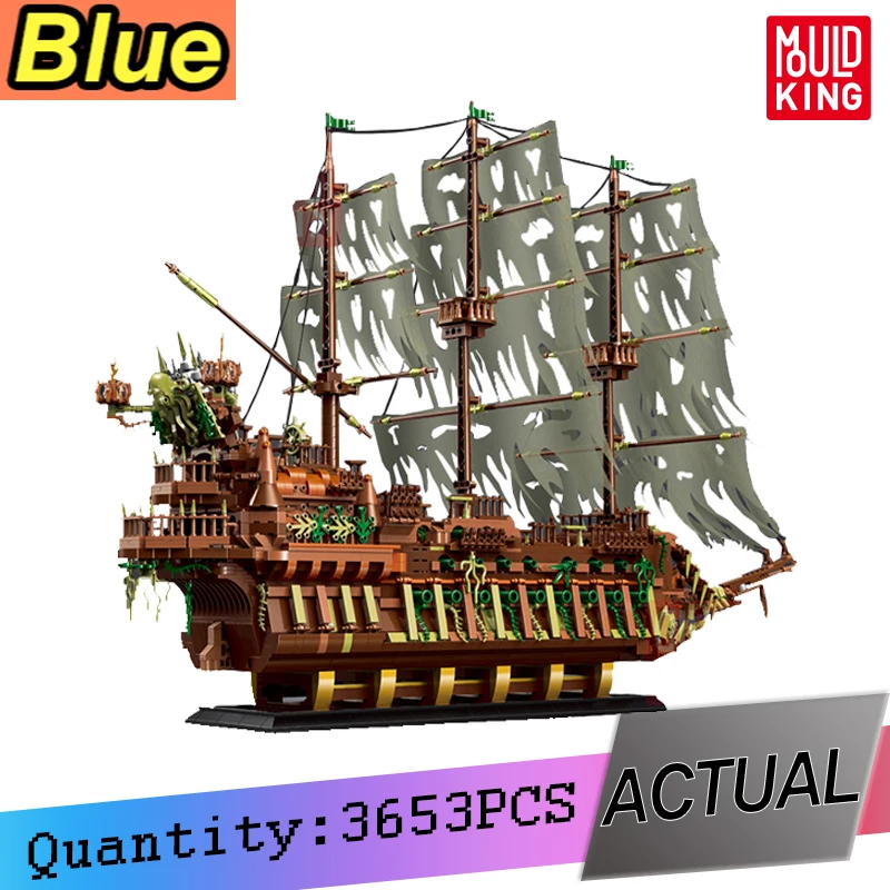 

MOULD KING 13138 Movie Pirates Ship Model Building Blocks Bricks DIY Toys Flying Dutchman Educational Children Christmas Gift