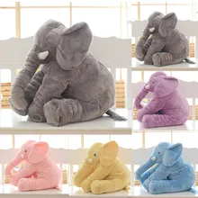 Éléphant doux pour bébé 40/60cm, 1 pièce, compagnon de jeu, poupée calme, jouets, oreiller, jouets en peluche, poupée en peluche