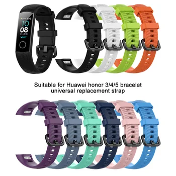 

Silicone Wrist Strap For Huawei Honor Band 3/4/5 Smart Sport Bracelet Strap For Huawei Honor Band 5 Band4 Standard Version Strap