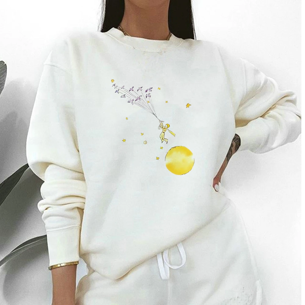 

Young Prince Art Print Autumn Winter Hoodies Women Long sleeve O-neck Plus Size Sweatshirts High Quality Cheap Student Pullovers