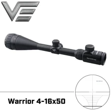 Векторная оптика Warrior 4-16x50 AOE охотничий прицел Регулируемый объектив Диапазон поиска сетка с 1 дюймовыми кольцами
