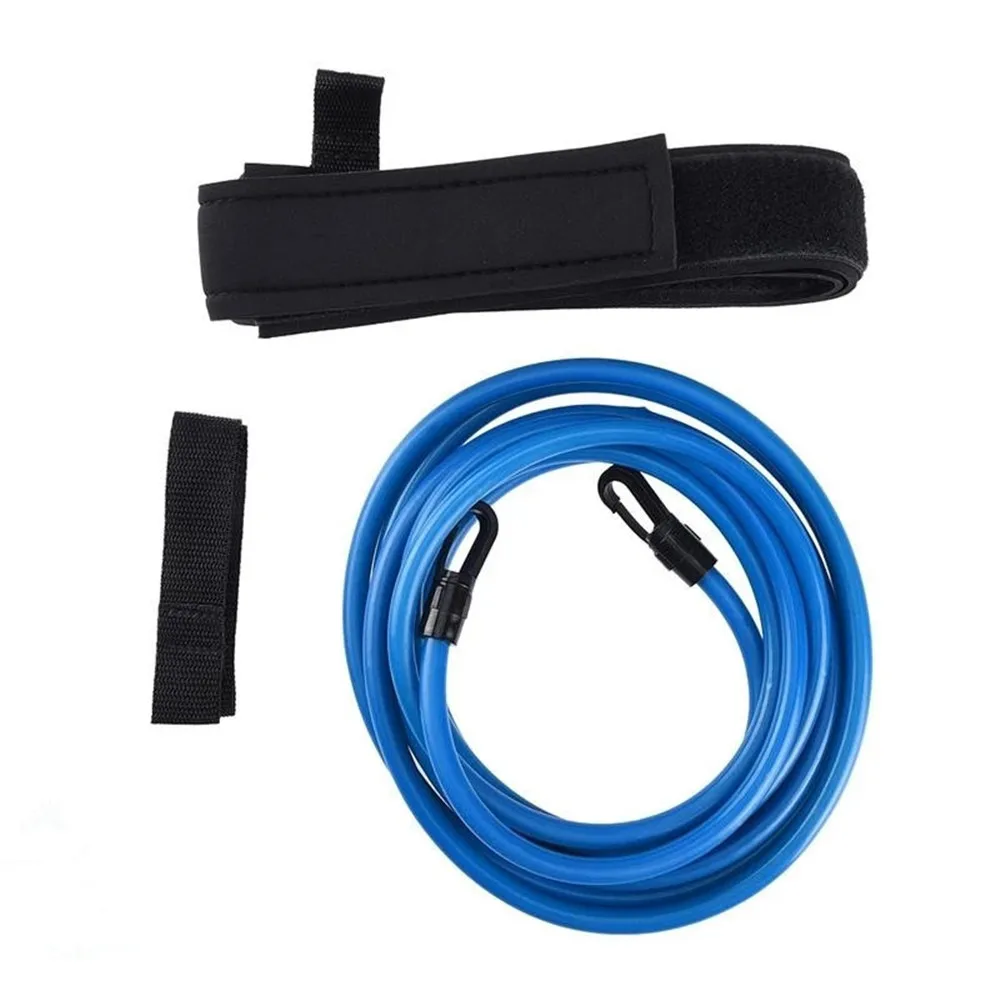 Swimming Waistbelt 3/4m Adjustable Swim Training Resistance Elastic Belt Swimming Exerciser Safety Swimming Belt Swim Tether Elastic Rope Band