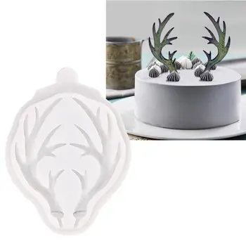 

Large Antlers Resin Silicone Mold Cake Fondant Molds Dessert Pastry Decor Chocolate Gumpaste Sugarcraft Baking Tools