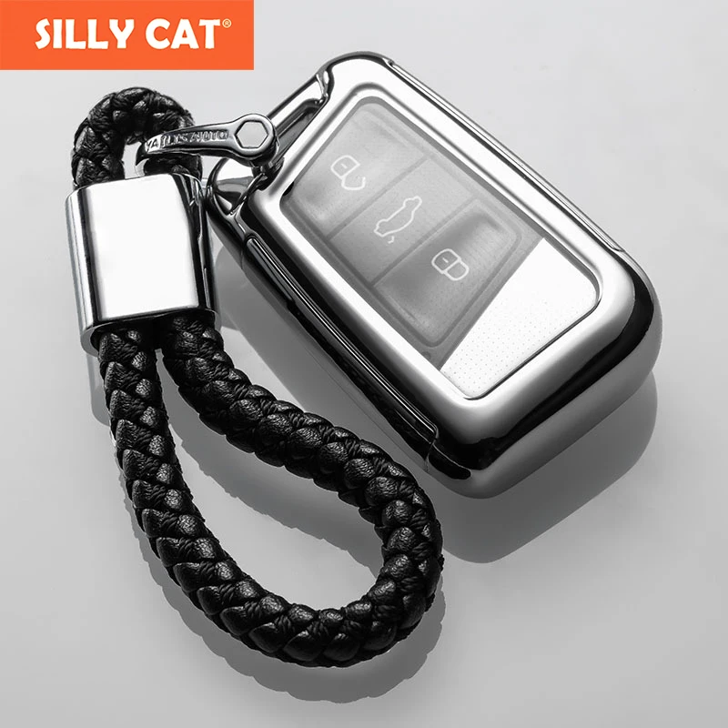 

Car Key Fob Bag Cover Case Suitable For Volkswage Suitable For VW PASSAT B8 Skod Superb A7 for Smart Car Key
