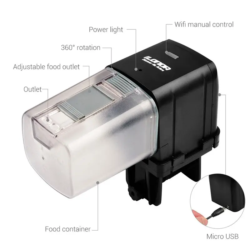 

Automatic Wireless Remote Control Intelligent Practical High-quality Durable Fish Feeders