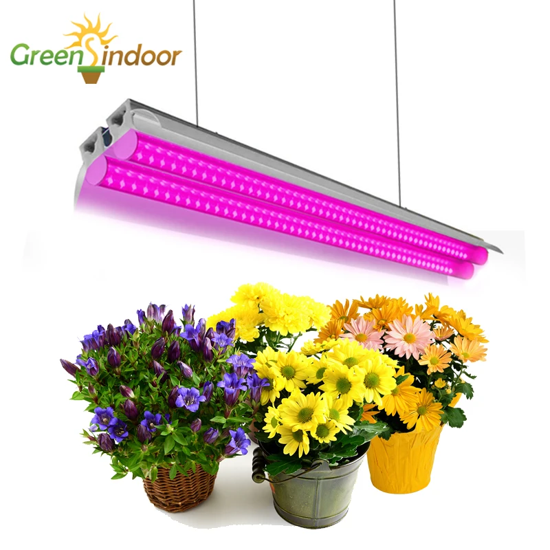 

Indoor Grow Light For Growing Vegetables Flowers Phytolamp For Plants Full Spectrum Phyto Lamp greenhouse Tube Led Light bars