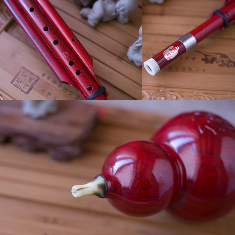 Najtaniej D key cucurbit gwizdek imitujące drewno ziarna chiński folk materiał chiński profesjonalny instrument muzyczny flet