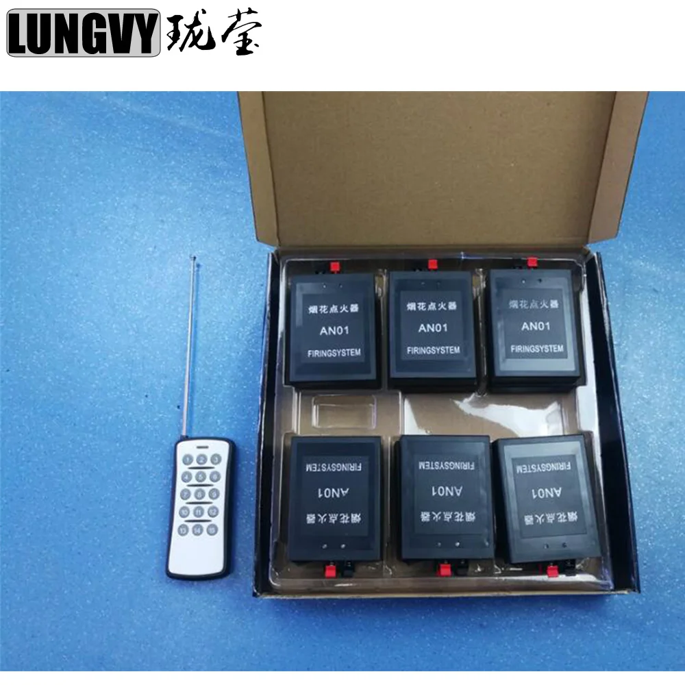 

Fast Shipping Cold Firework Igniter Machine Wireless Remote Pyrotechnics 12 Cues Receiver Stage Equipment Fountain System