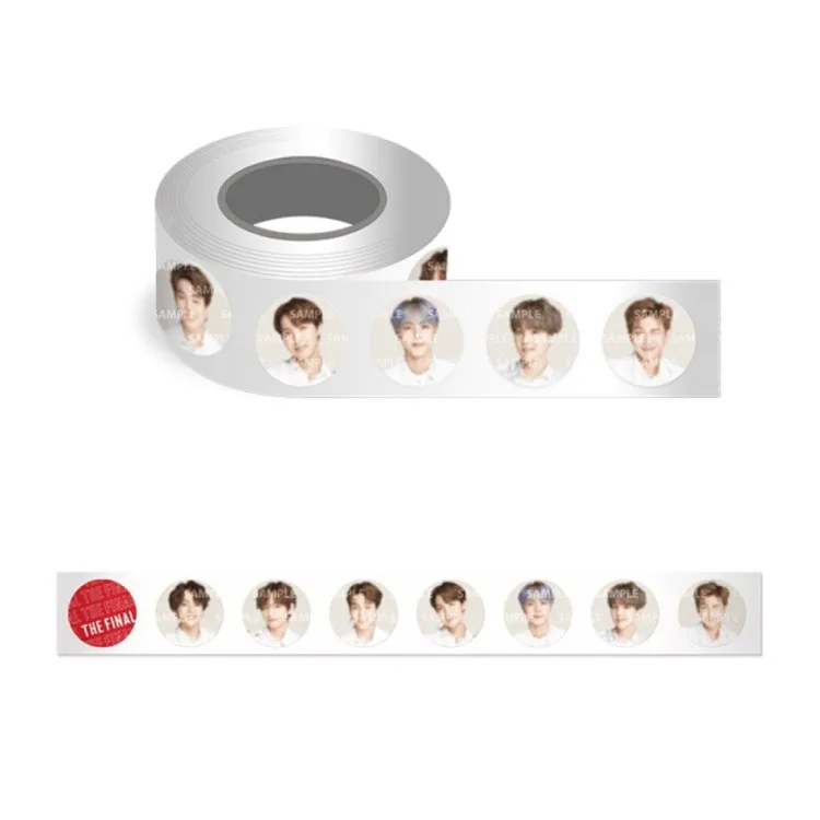 

10 boxes/lot KPOP tape toy JIN SUGA JIMIN JHOPE RM V JUNGKOOK THE FINAL figure Tape Paper Hand account sticker toy gift