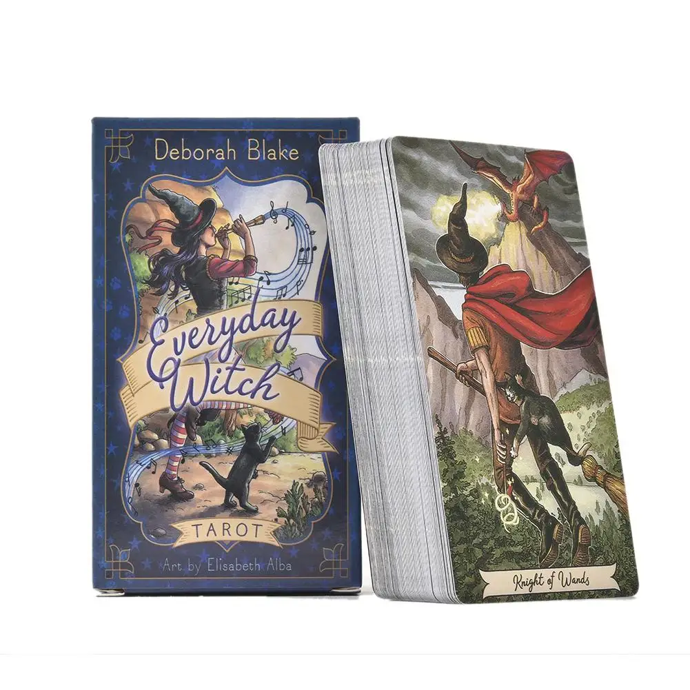 78PC Everyday Witch Tarot Card English Board Game Playing Card Guidance Divination Fate Tarot Deck Cards For Party Entertainment