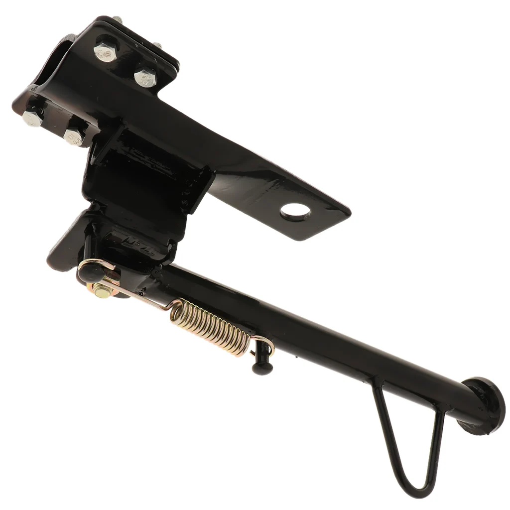 Motorcycle Sidestand Kickstand Motorbike Kickstand Side Stand Leg Prop Parking Racks & Spring For Buggy Dirt Bike ATV Quad Etc