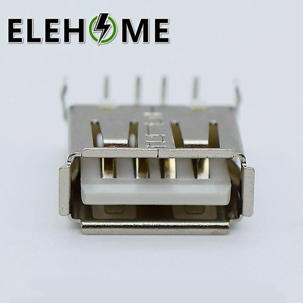 2 шт. USB 0 4Pin A Тип гнездо разъем фута 90 градусов передача данных Зарядка адаптер PCB