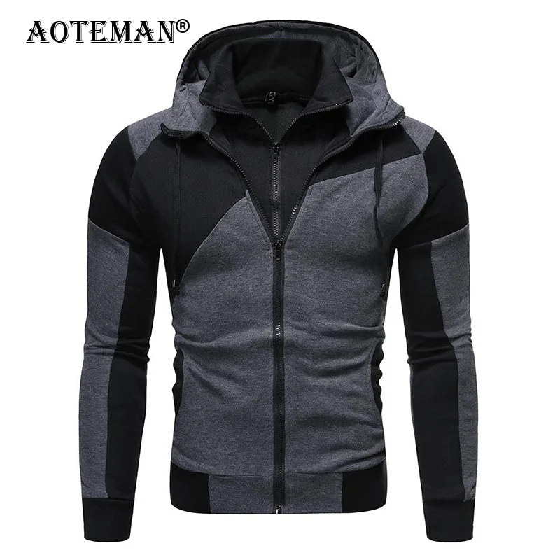 

Men Baselball Jackets Bomber Coats Hooded Patchwork Men's Clothing Male Outwears 2020 Casual Spring Autumn Jackets Hoodies LM165