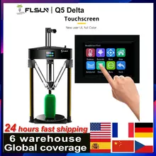 Impressora 3d flsun q5 delta sensor de nível automático retomar pré-montagem tft 32bits placa kossel ti tan metal kit tmc 2208 usuário primário