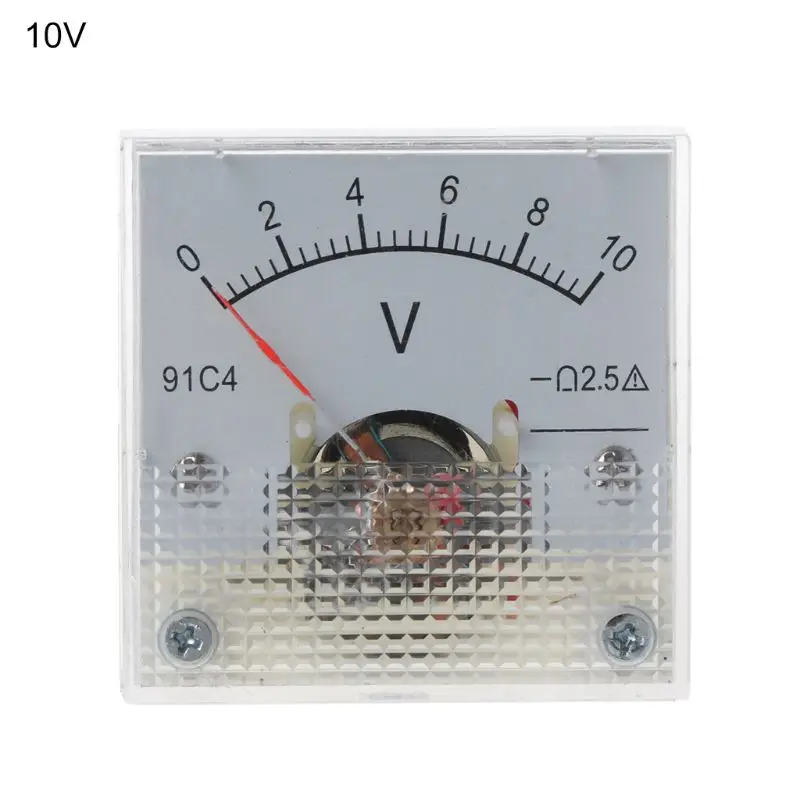 91C4 DC Вольтметр аналоговый Панель Напряжение цифровая высокая температура указатель Тип 3/5/10/15/20/30/50/100/150/250V