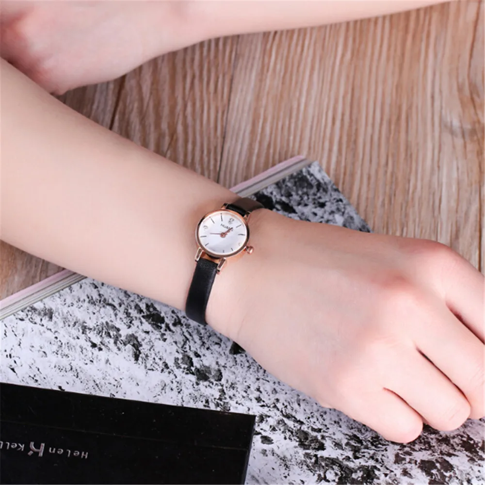 Reloj minimalista de correa de cuero para mujer, cronógrafo de estilo Simple, regalo de cumpleaños, recuerdo de viaje, novedad de 2021
