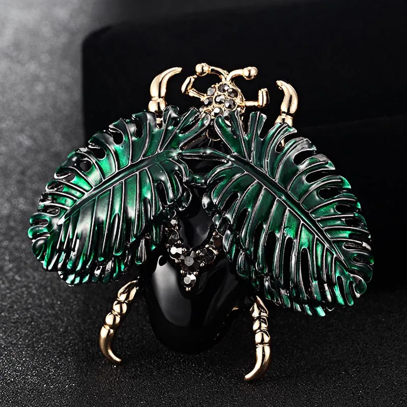 

Donia jewelry Enamel Insect Brooch Pin For Evening Party gifts Brand Men Statement Rhinestone Hijab Pins Bags Accessory broches