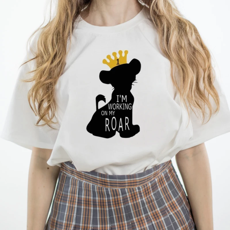 

WVIOCE 2019 Hakuna Matata Women Printed Clothes Summer Thin Section T Shirt Harajuku Tshirt Leisure Short Sleeves Female T-shirt