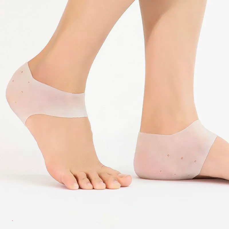 High-Quality Invisible Female Heightening Insole Silicone Male Heightening Sock Inner Insole Bionic Heel Pad Heel Sleeve