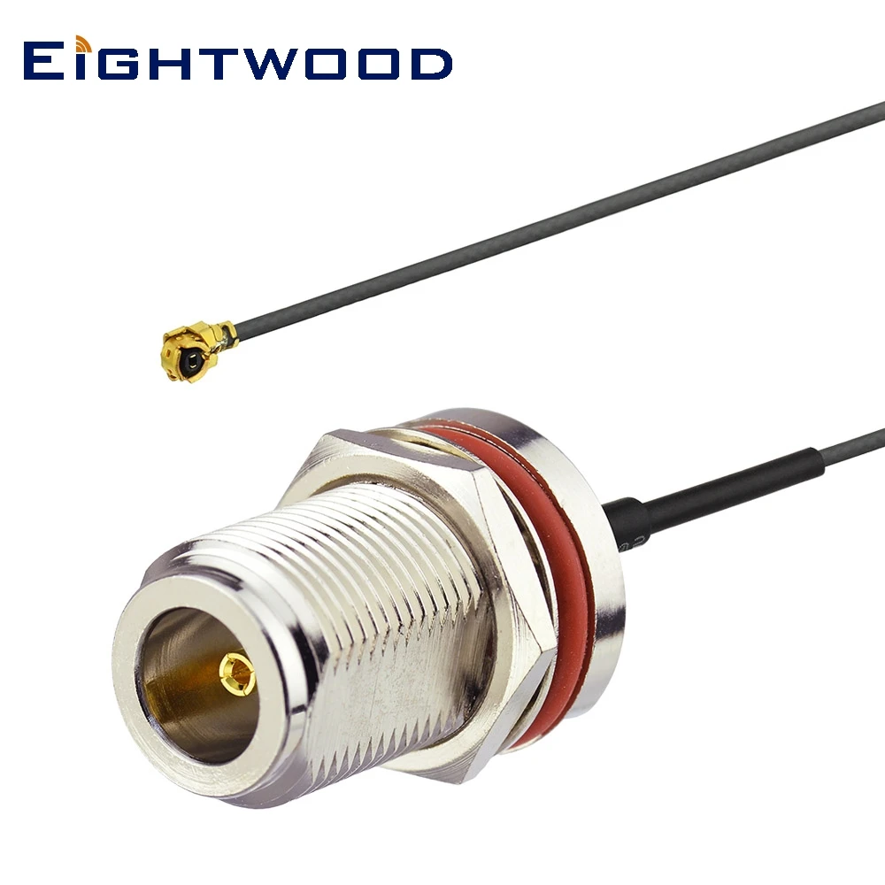 Eightwood RF коаксиальный кабель N Женская перегородка к IPX/U.FL косичка 1 13 мм 15 см для
