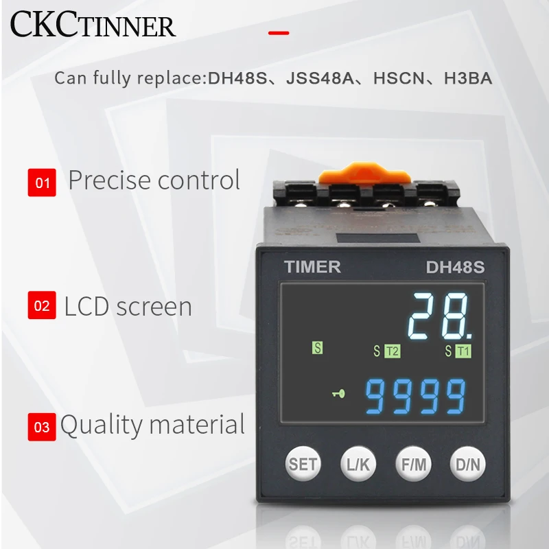 com base de soquete dh48s dc ac24v 02