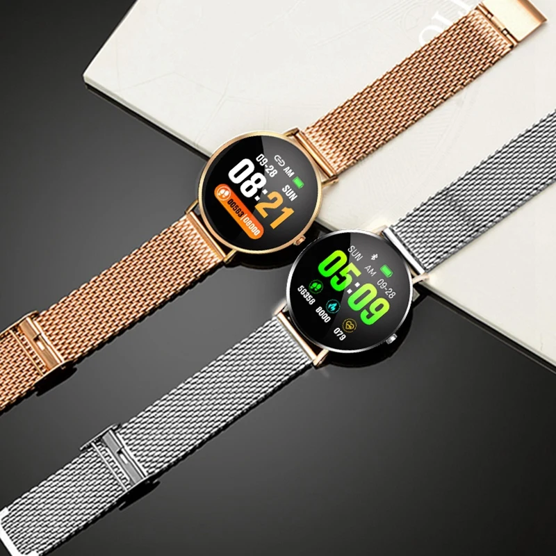 ABHU-New Smart Watch F25 Smart Bracelet Full Screen Contact GPS Tracker Heart Rate Blood Pressure Step Smart Bracelet Sports Wat
