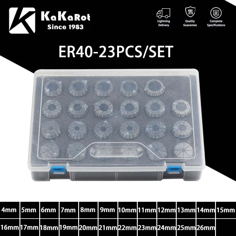 1Set ER Collet Chuck ER11 ER16 ER20 ER25 ER32 ER40 CNC Milling Tool Holder Engraving Machine Lathe Mill Spring Chuck CNC spring collet tool holder collet chuck spring collet chuck collet chuck holder engraving collet chuck