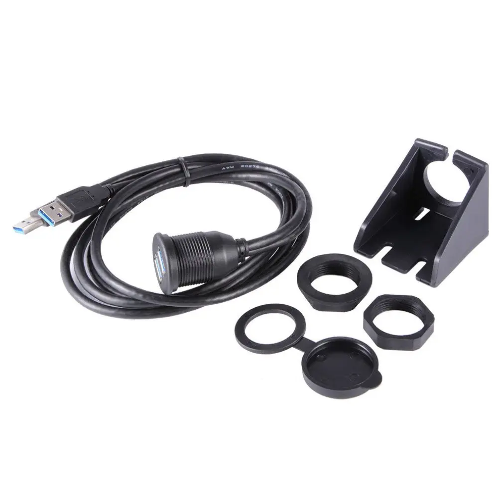 2 USB3.0 порта Мужской до Женский Кабель Удлинитель Автомобильная приборная панель