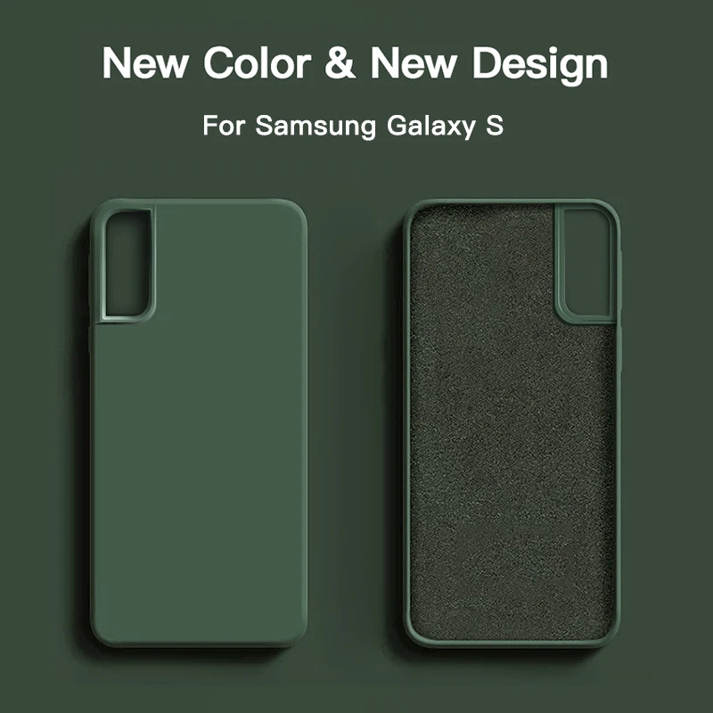 АСМ жидкий силиконовый чехол для мобильного телефона Samsung Galaxy S8 S9 S10 S10E S20 S21 плюс 5G