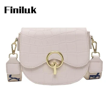 

Finiluk Leather Women Shoulder Bag Female Leather Crossbody Bag Ladies Korean Handbags Lock Square Bag BIZ239 PM49