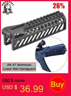 Yugo M70 AK Quad Rail Handguard для лазерных точечных прицелов Riflescope Mount V-cut for Co-witness with Iron Sights MTU011