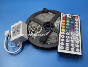 

1set 5M RGB 5050 SMD Non waterproof 300 LED Light Strip Flexible + 44 Key IR Remote