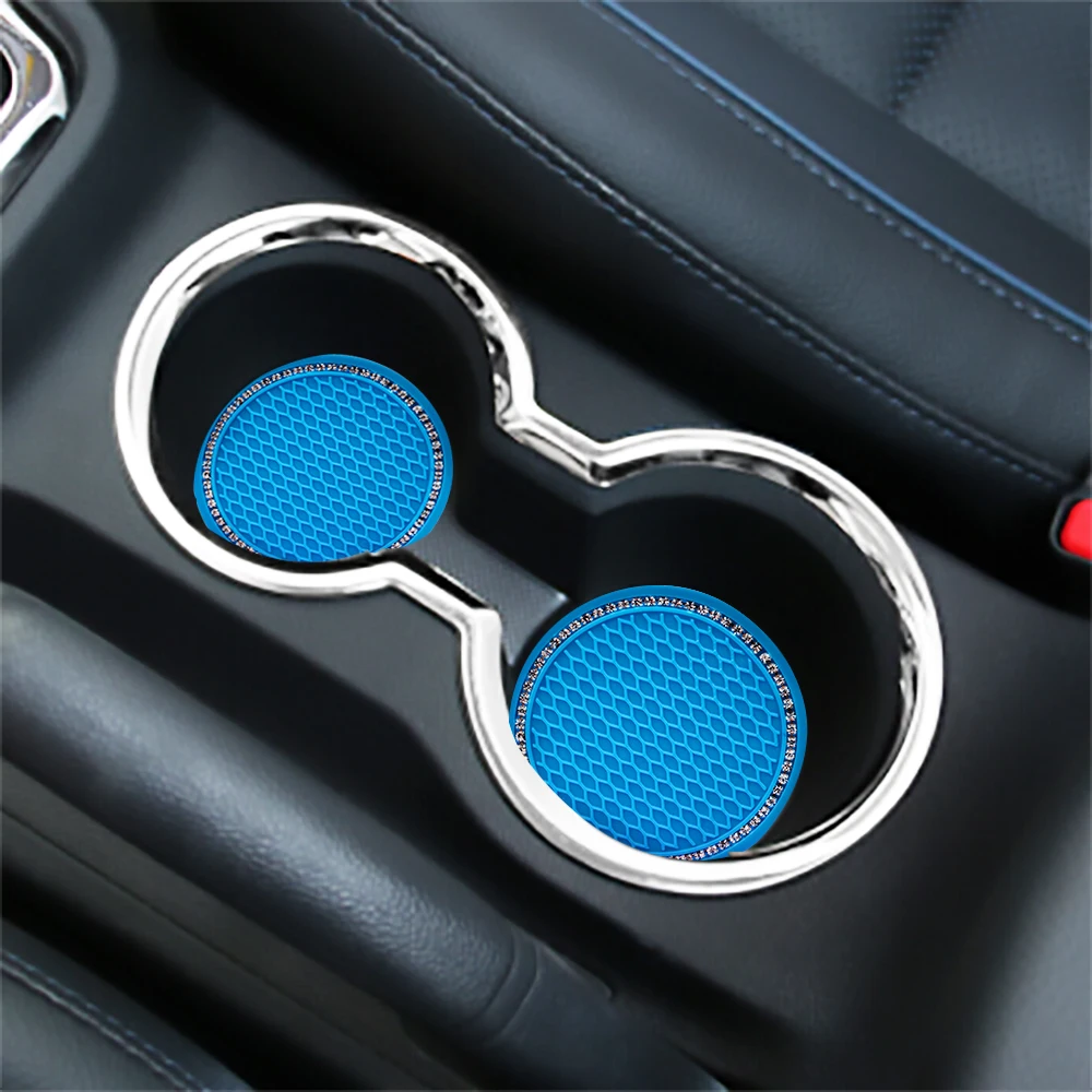 Vehicle Car Coasters Cup Holder Silicone Anti Slip Dog Paw Coaster Mat Auto Accessories 6 Colors cup holder coasters car coaster pads