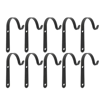 

10 Pcs Iron Wall Hooks Outdoor Decorative Hook for Hanging Planter Coat Lantern Plant Hooks Hangers Metal Hooks