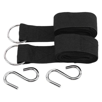 

Hammock Tree Swing Straps Hanging Kit Outdoor Camping Tool with Buckles Or Courtyard Garden Entertainment Game Playing