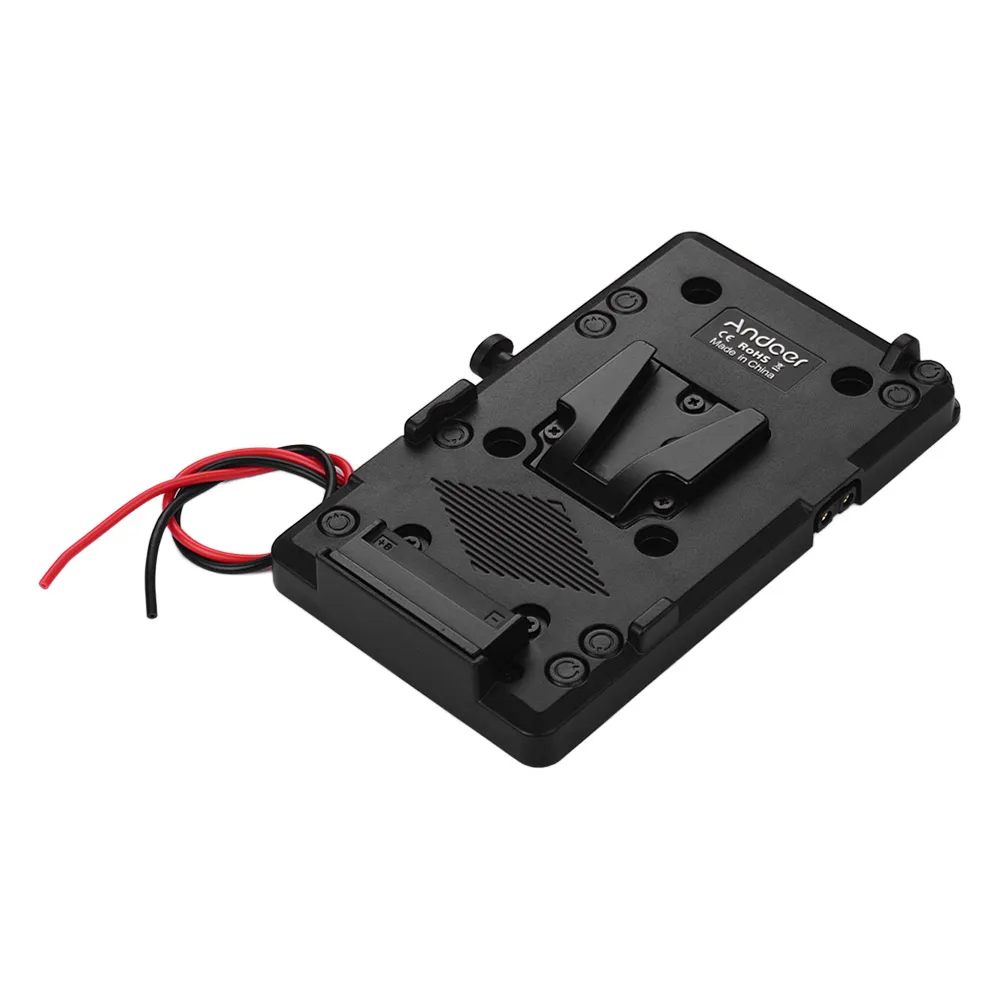 Camera Battery Adapter Andoer Back Pack Plate Adapter with D-tap Output for Sony V-Mount V-Lock Battery External for DSLR Camera Camcorder Video Light
