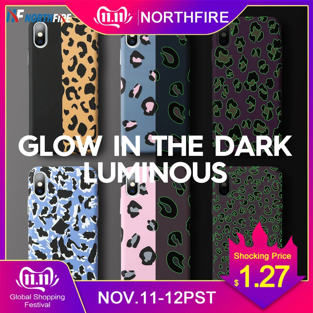 

Leopard Case For Samsung Note 8 9 10 S7 S9 S8 S10 5G luminous PC Phone Case For Samsung Galaxy A30 A50 A70 A90 j6 j5 2017 Cover
