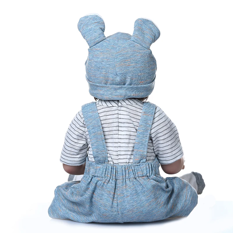 NPK 48 см полное тело Мягкие силиконовые реалистичные гибкие bebe куклы reborn baby cuddly сладкие Премиум Детские куклы с одеялом