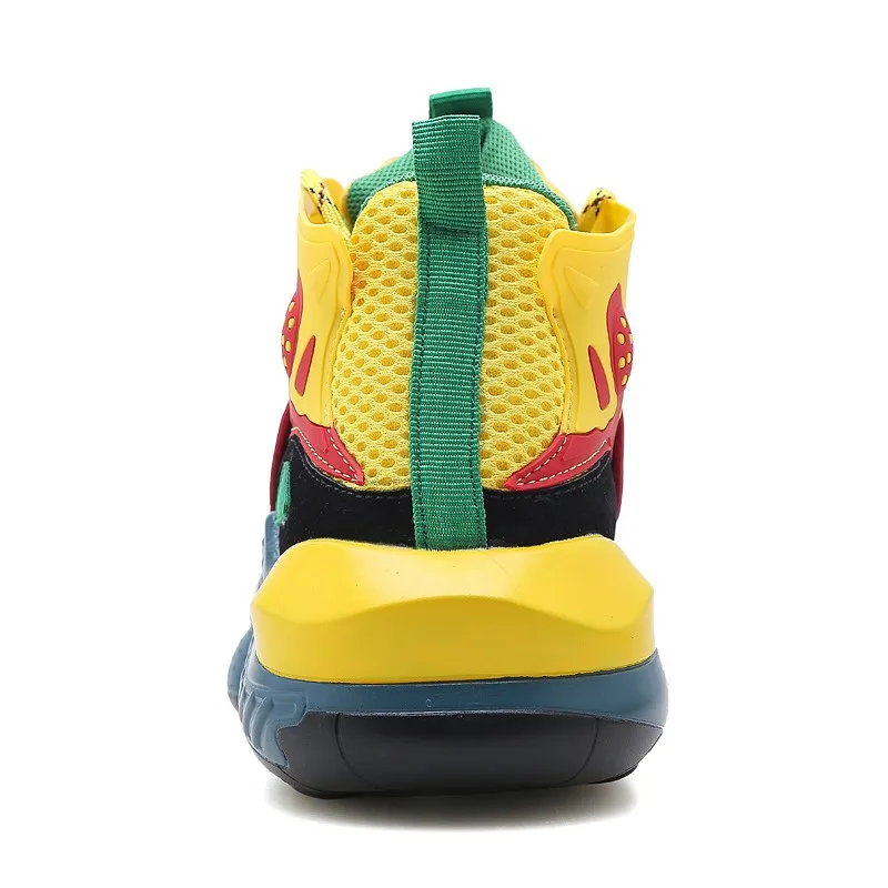 BOUSSAC High-top Jordan Basketball Shoes Men's Basketball Sneakers Clunky Sneakers Anti-skid Breathable Outdoor Sports Shoes