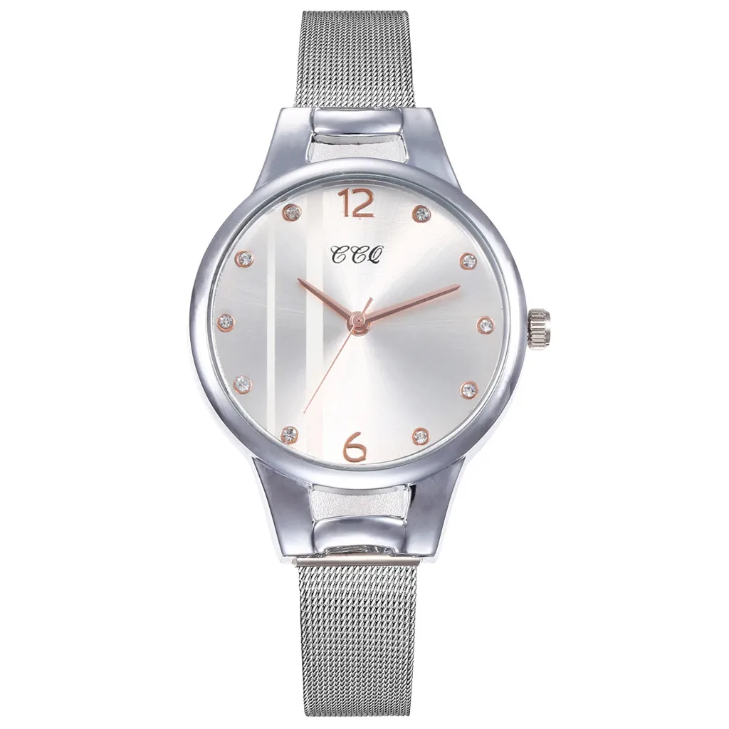 CCQ люксовый бренд женские часы кварцевые нержавеющая сталь Ремешок мрамор женские часы с ремешком аналоговые наручные часы relogio mulher# N03 - Цвет: As Photo