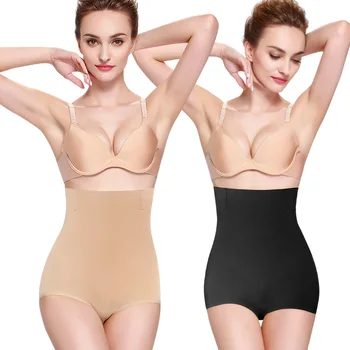 

gang sha Modal Women's Seamless Body-hugging Knicker Postpartum Repair Ultra-stretch Abdomen Pants High-waisted Antibacterial Br