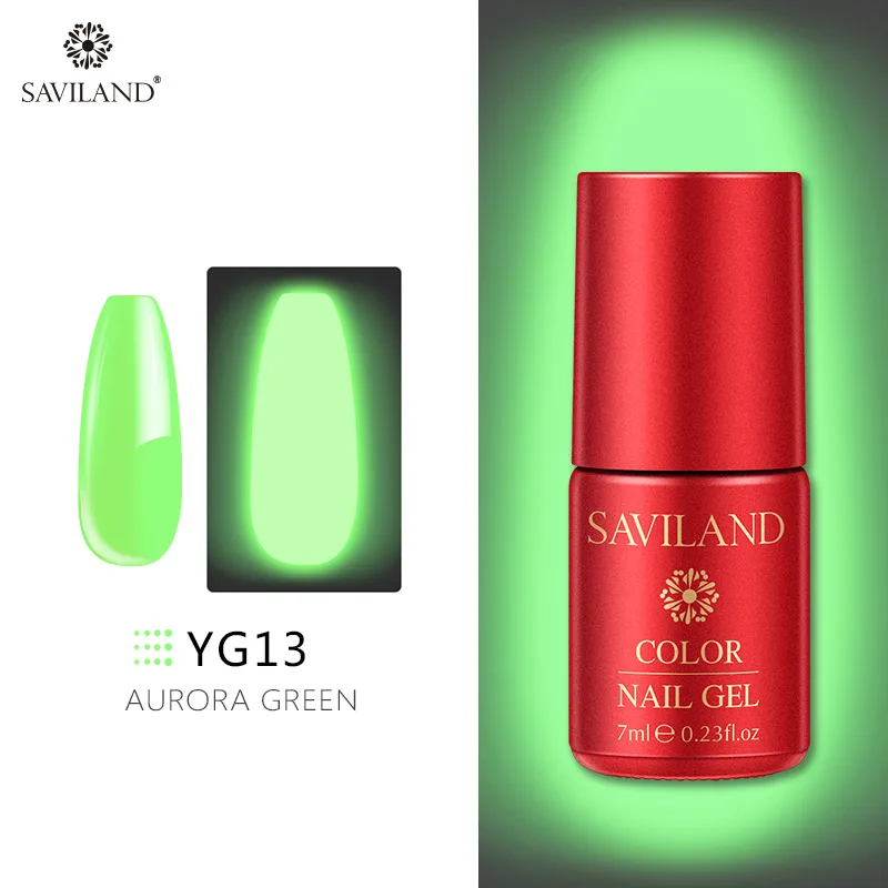 YG13 SAVILAND светится в темноте Гель-лак для ногтей флуоресцентный летний УФ светящийся Гель-лак 10 мл Праймер Полупостоянный для дизайна ногтей - Цвет: YG13