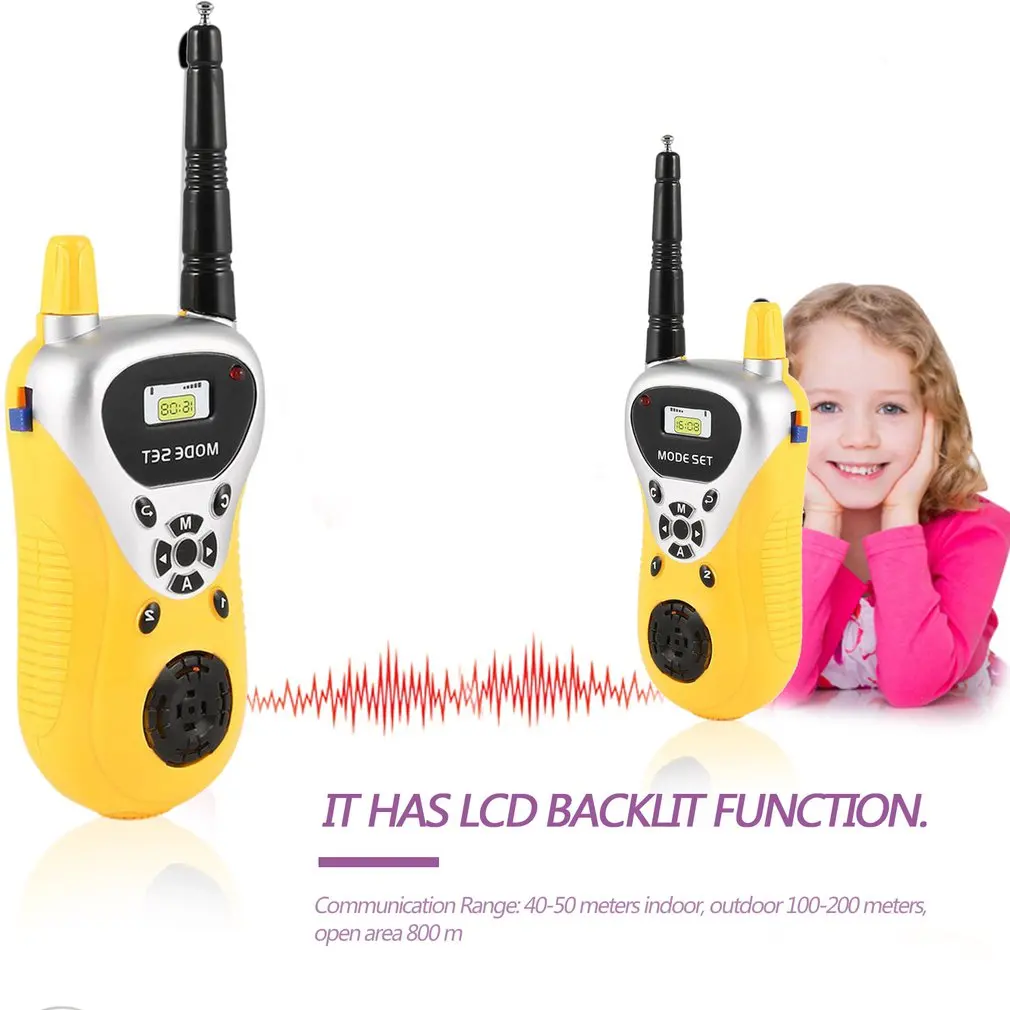 Интерком электронный Walkie Talkie дети ребенок Mni игрушки портативный двухстороннее радио