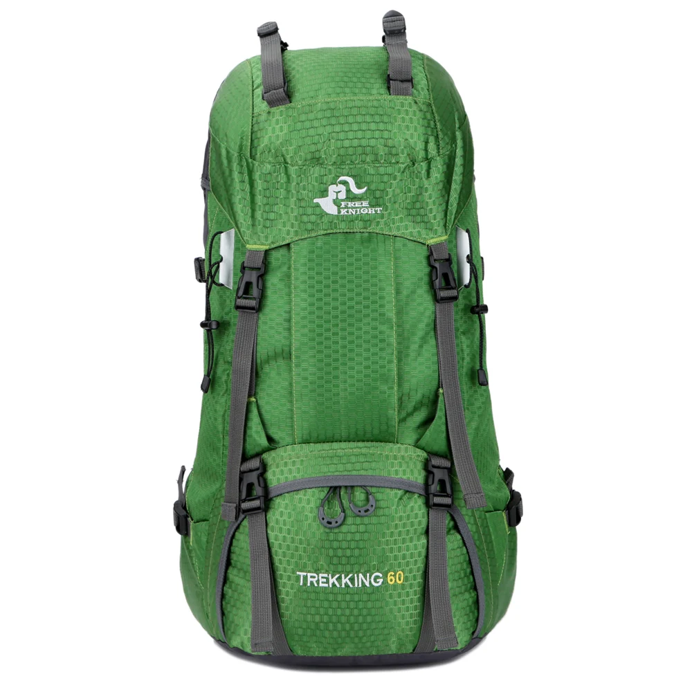 Green 60L 60L походный рюкзак, походный рюкзак, походная сумка для альпинизма, водонепроницаемый походный рюкзак, спортивная сумка, походный рюкзак, походный рюкзак - Цвет: Green 60L