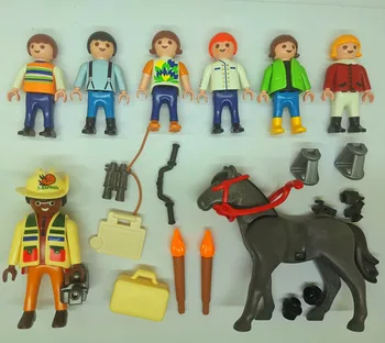 

8PCS Playmobil Reporter Horse Child Animal loose Figure P2F