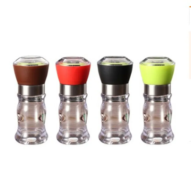 Manual salt pepper mill grinder seasoning bottle spice grinding containers adjustable shakers 1PC