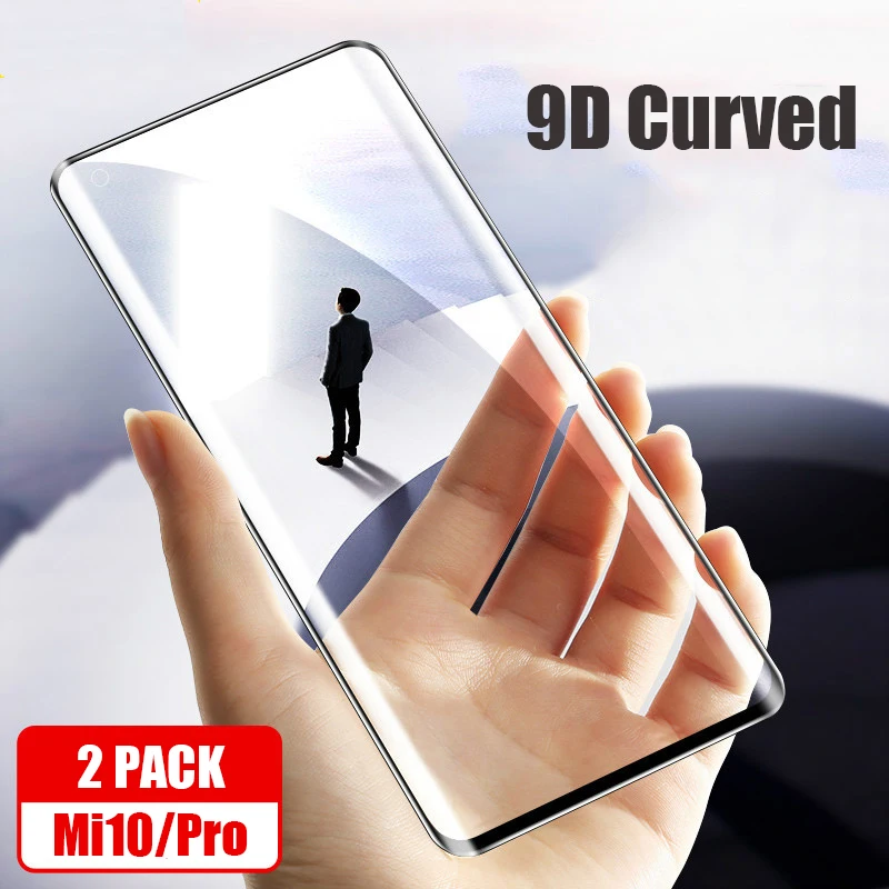 Закаленное стекло 9D Curve для Xiaomi Mi 10 Pro полное покрытие Защита экрана Xiomi Mi10 Global