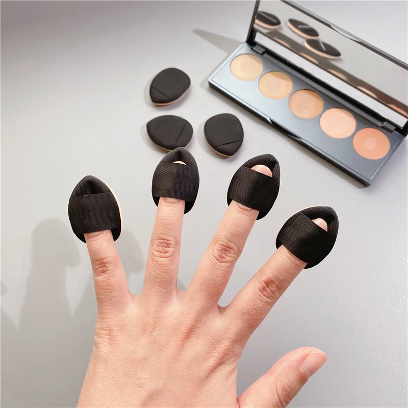 Mini Fingertip Makeup Sponge 4 Pz/Set Water Drop Shape Concealer Impeccabile Mixed Fingertip Puff Makeup Soft Foundation Puff